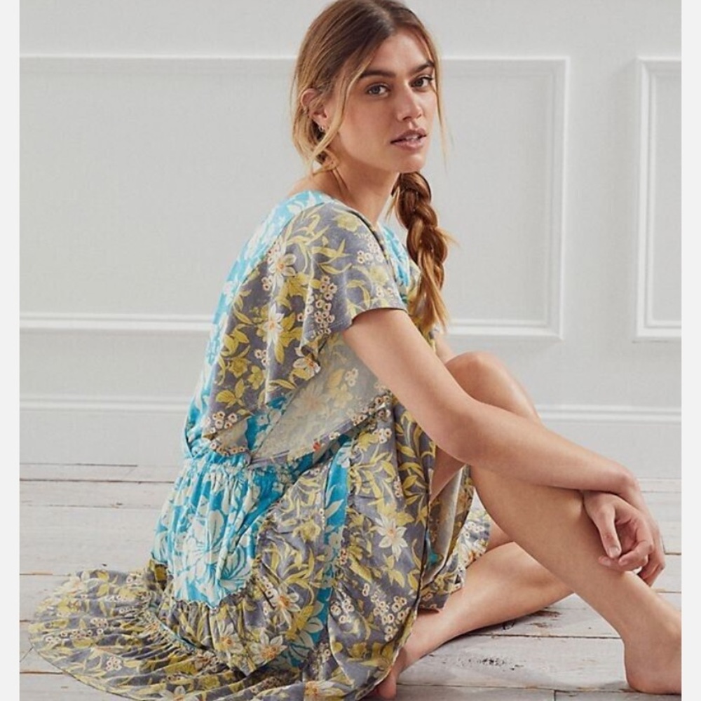 Daily Practice by Anthropologie Tiered Ruffle Mini Dress SZ M